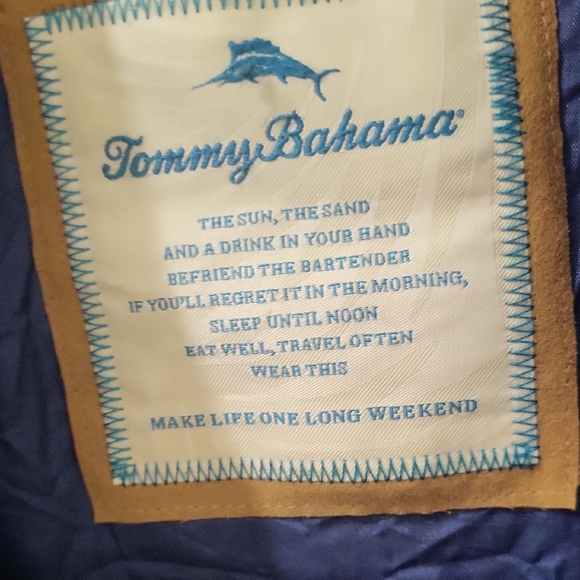 Men's Tommy Bahama Navy Quilted Vest - Picture 3 of 8